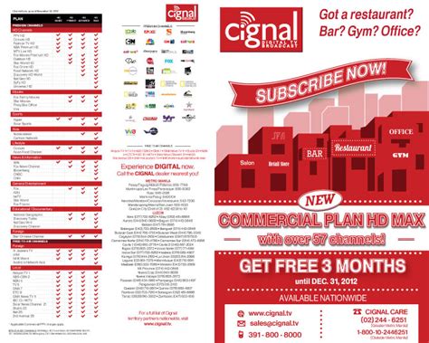 cignal tv flyers.